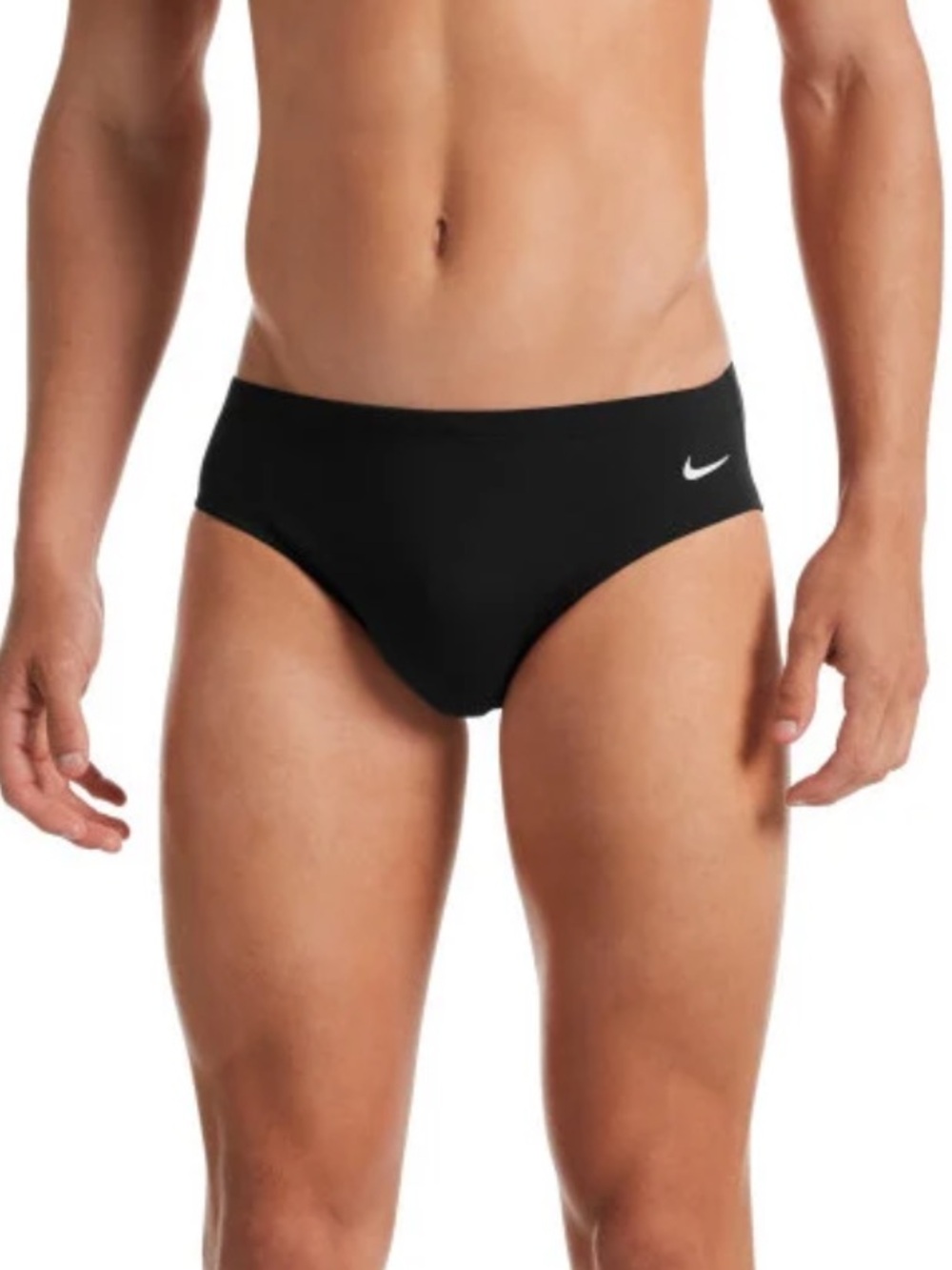 Nike Men's Hydrastrong Solid Swim Brief 32 Medium NWT Black